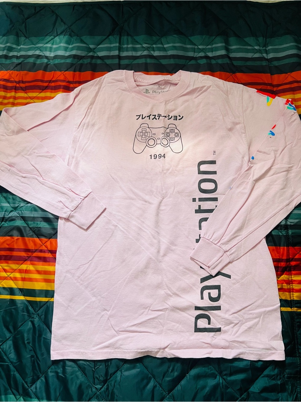 Sony Pink PlayStation Controller Graphic Tee